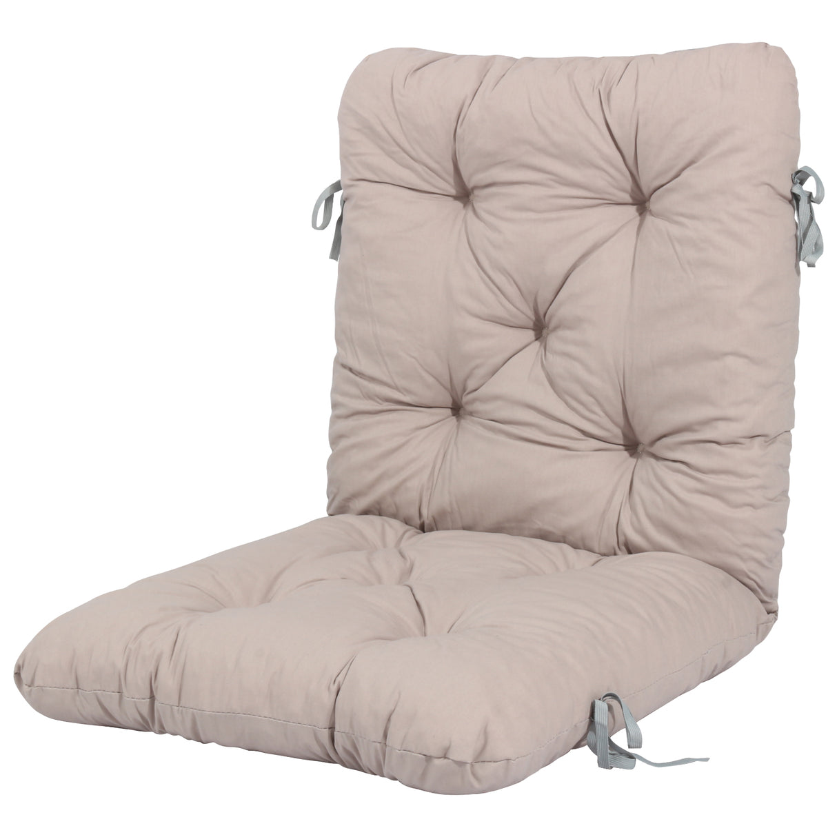 Homecall Decorative Cushion Bench Cushion Seat Cushion with Backrest 2 Nordic Design for Garden Bench (Khaki, 98 x 50 cm)