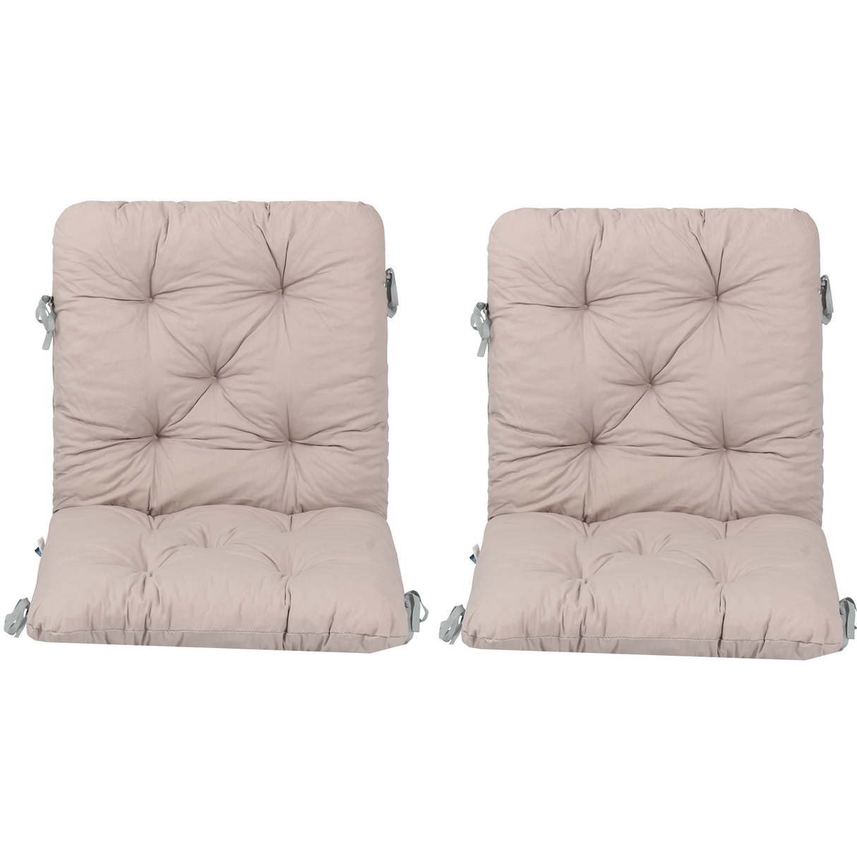 Homecall Decorative Cushion Bench Cushion Seat Cushion with Backrest 2 Nordic Design for Garden Bench (Khaki, 98 x 50 cm)