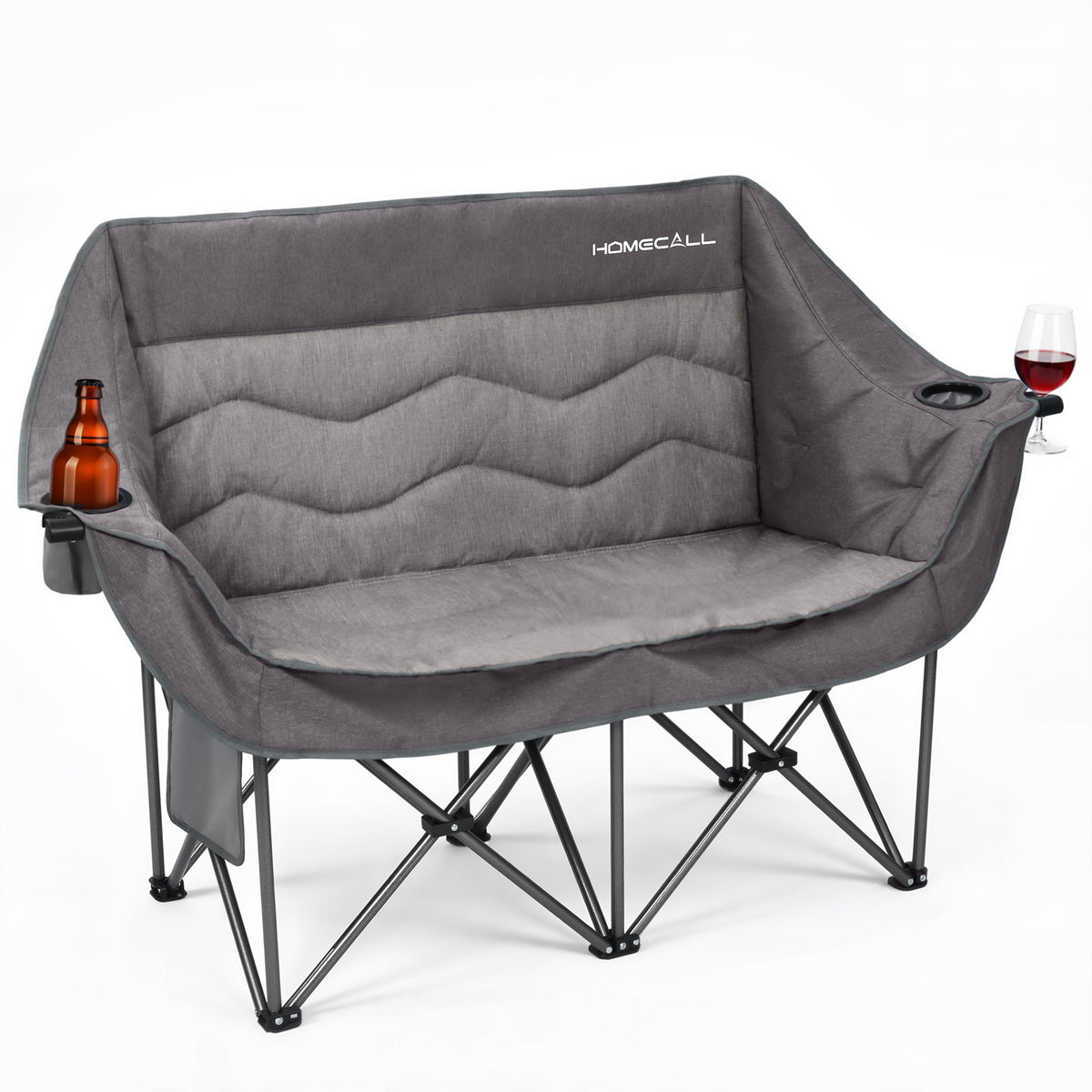 Camping Sofa faltbar XL für 2 Personen, extra dick gepolstert, bis 320 kg