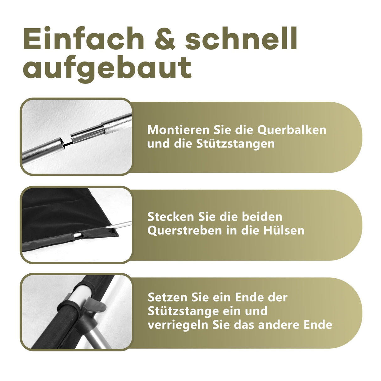 Ultralight Folding Camping Bed for Adults, Portable Camp Bed, Foldable Folding Bed, 150 kg Load Capacity, Camping Lounger for Camping, Hiking & Backpacking, Black