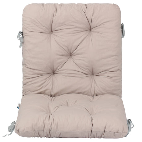 Homecall Decorative Cushion Bench Cushion Seat Cushion with Backrest 2 Nordic Design for Garden Bench (Khaki, 98 x 50 cm)