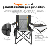 Homecall Camping Chairs, Foldable, Up to 360 kg, Ultra Large Camping Chair with High Backrest, Fully Padded, Robust and Reliable Folding Chair Camping for Outdoor, Balcony, Garden, Fishing, XXL