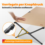 Homecall Feldbett klappbar XXL bis 240 kg, 210 x 80 cm, Aufklappen & sofort nutzen (Sand)