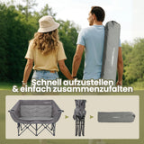 Camping Sofa faltbar XL für 2 Personen, extra dick gepolstert, bis 320 kg