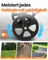 Homecall Foldable Shopping Trolley with 50 L + 5 L Cooling Function up to 50 kg, Shopping Bag with Wheels 3-in-1 Shopping Trolley & Sack Truck & Shoulder Bag (Standard)