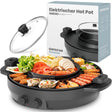 ENFRIFAM 2000W Hot Pot Electric, 2 in 1 Hotpot and Raclette grill, for 8 people, Grill Hot Pot, even heating with independent temperature control, easy to clean - Homecall - outdoor