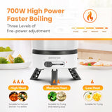 ENFRIFAM Electric hot pot, multi - cooker, electric pans, camping stove 700W, fondue set, ideal for offices, dormitories, hotels, travel, caravans - Homecall - outdoor