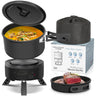 ENFRIFAM Electric hot pot, multi - cooker, electric pans, camping stove 700W, fondue set, ideal for offices, dormitories, hotels, travel, caravans - Homecall - outdoor