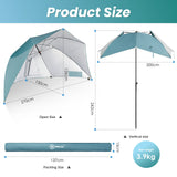 HOMECALL Beach Umbrella Beach Tent, UV - resistant 50+, for 2 - 3 people, Outdoor Parasols - Homecall - outdoor