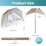 HOMECALL Beach Umbrella Beach Tent, UV - resistant 50+, for 2 - 3 people, Outdoor Parasols - Homecall - outdoor