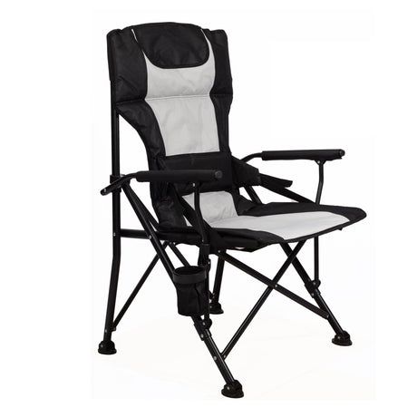 HOMECALL Camping Folding Chair 600D Polyester With Rip - Stop Protection and Foam Padding - Grey - Homecall - outdoor