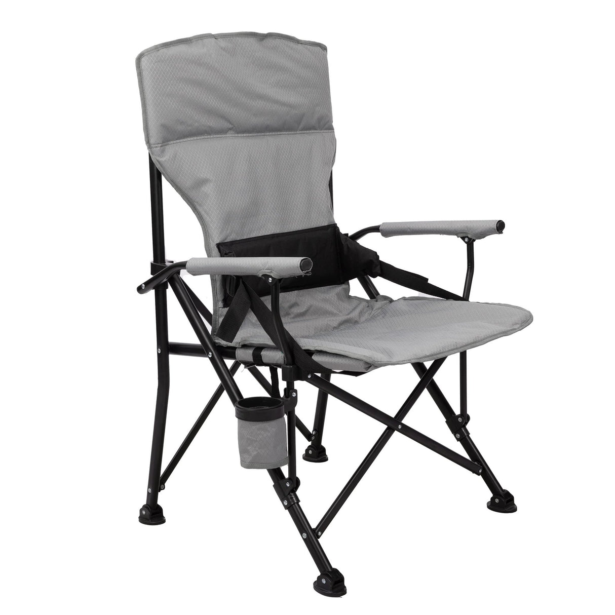 HOMECALL Camping Folding Chair 600D Polyester With Rip - Stop Protection and Foam Padding - Grey - Homecall - outdoor