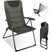 Homecall Camping Folding Chair with Padded Cushion, 5 Position Adjustable Backrest - Homecall - outdoor