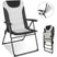 Homecall Camping Folding Chair with Padded Cushion, 5 Position Adjustable Backrest - Homecall - outdoor