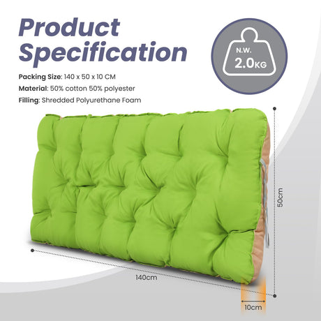 HOMECALL Cushion Cover For Garden Bench, Approx. 150 x 50 x 12 cm, multi - coloured - Homecall - outdoor