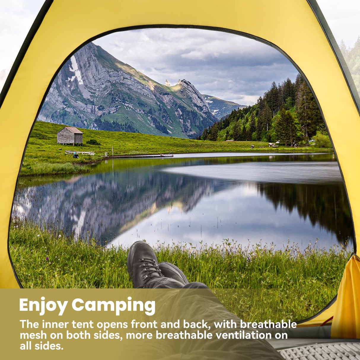 HOMECALL Dome Tent Camping Tent Family Tent Double Layer Dome Tent Ultralight Tent - Homecall - outdoor