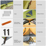 HOMECALL Dome Tent Camping Tent Family Tent Double Layer Dome Tent Ultralight Tent - Homecall - outdoor