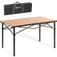 HOMECALL Folding Table Camping Table Foldable Balcony Table Portable Aluminum Frame, bis 100kg - Homecall - outdoor