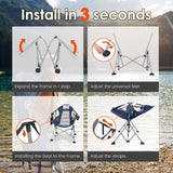 HOMECALL Swing Chair Rocking Chair Outdoor Camping Chair, Foldable Hanging Chair with Adjustable Backrest, bis 180 KG - Homecall - outdoor