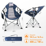 HOMECALL Swing Chair Rocking Chair Outdoor Camping Chair, Foldable Hanging Chair with Adjustable Backrest, bis 180 KG - Homecall - outdoor