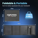 HOMEMORE 28W Portable Solar Charger with QC3.0 USB/Type - C Port, Solar Panel, Foldable, Ideal for Cell Phone, Tablet, Power Bank, Camera And So On - Homecall - outdoor
